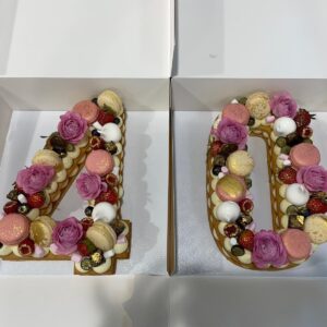 Two Digit/Letter Stacked Biscuit Cake